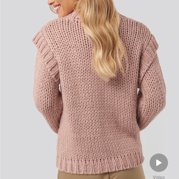 Wool Blend Shoulder Detail Knitted Sweater - Picture 2 of 7